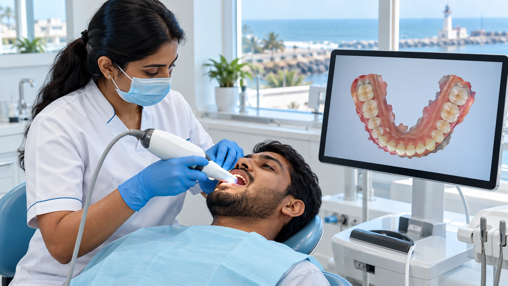 Digital dentistry services in Pondicherry with intraoral scanning and modern digital dental technology