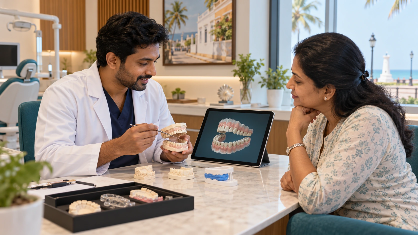 Full mouth rehabilitation in Pondicherry with comprehensive dental treatment planning and restorative dentistry